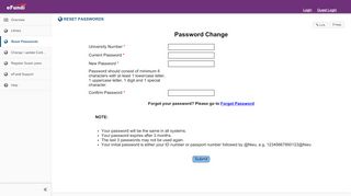 
                            1. Gateway : Reset Passwords - eFundi - Efundi Portal Password