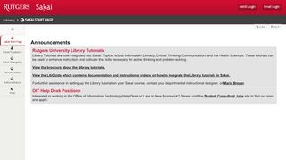 
                            7. Gateway : Sakai Start Page - sakai.rutgers.edu - Sakai Rutgers Edu Portal
