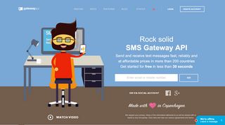 
                            7. GatewayAPI - Rock solid SMS gateway
