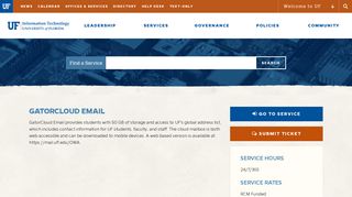
                            4. GatorCloud Email - Services - Information Technology ... - University Of Florida Webmail Portal