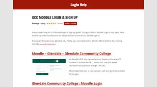 
                            6. Gcc Moodle Login & sign in guide, easy process to login into ... - Glendale Moodle Portal