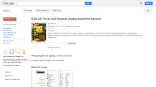 
                            6. GCE AS Travel and Tourism Double Award for Edexcel - Monarch Holidays Agent Portal