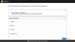 
                            6. GE Aviation Global Sourcing Supplier Account Request ... - Ge Aviation Supplier Portal