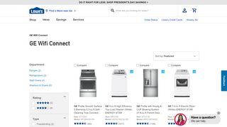 
GE Wifi Connect at Lowes.com
