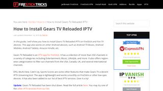 
                            5. Gears TV Reloaded IPTV: How to Install on FireStick /Android ... - Gears Tv Kodi Portal