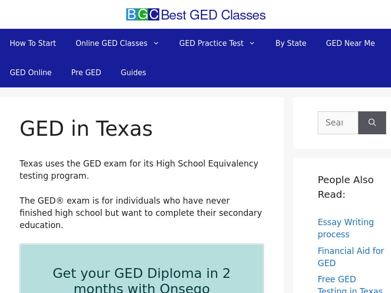 
                            6. GED in Texas - Requirements, Classes, and Testing Centers
