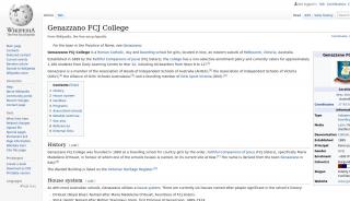 
                            5. Genazzano FCJ College - Wikipedia - Genazzano Portal