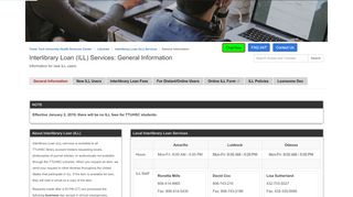 
                            8. General Information - Interlibrary Loan (ILL) Services ... - Mail Ttuhsc Edu Portal