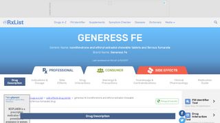 
                            5. Generess Fe (norethindrone and ethinyl estradiol chewable ... - I Am Generess Portal