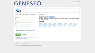 
                            1. Geneseo Central Authentication - Mygeneseo Portal