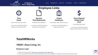 
                            3. Genesis - Easy Living, Inc. - Total Hr Works Employee Portal