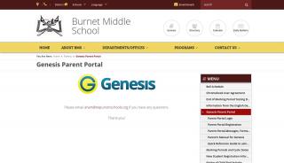 
                            5. Genesis Parent Portal - Burnet Middle School - Township of Union ... - Parent Portal Union Nj
