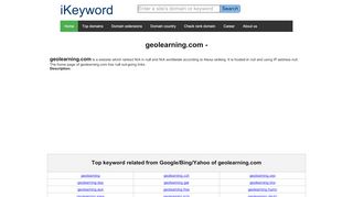 
                            5. geolearning.com - - iKeyword.net | Keyword ideas - Https Gm1 Geolearning Com Geonext Ndwsi Login Geo