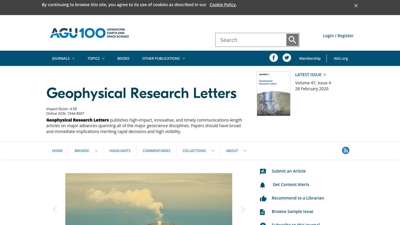 
                            9. Geophysical Research Letters - Wiley Online Library