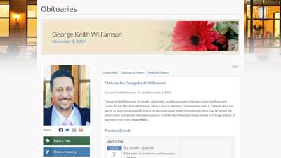 George Keith Williamson Obituary - Visitation & Funeral ...