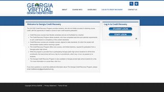 
                            4. Georgia Credit Recovery > Log in to Credit Recovery - A Ls Credit Recovery Portal