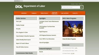 
Georgia Department of Labor
