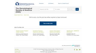 
Geriatrician - Gerontology Jobs - Gerontological Society of  
