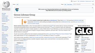
                            7. Gerson Lehrman Group - Wikipedia - Glg Council Portal
