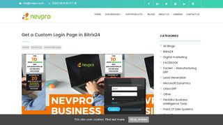 
Get a Custom Login Page in Bitrix24 - Nevpro  
