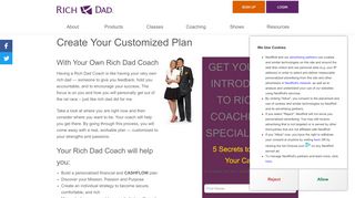 
                            5. Get a Rich Dad Coach to help you with personal finance issues. - Rich Dad Portal