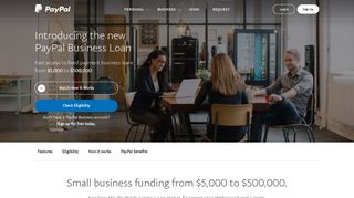 
                            2. Get a Small Business Loan Online from $5,000 to ... - PayPal - Paypal Working Capital Loan Portal