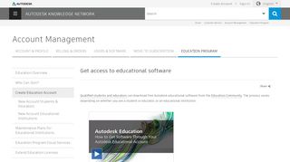 
                            3. Get access to educational software - Autodesk Knowledge ... - Autodesk Student Community Portal