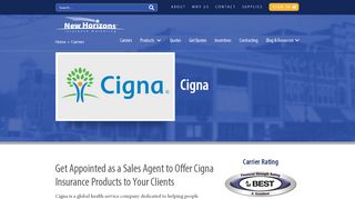 
                            9. Get Appointed with Cigna | New Horizons Insurance ... - Cigna Producer Express Portal