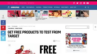 
Get FREE Products to Test from Target • Guide2Free Samples
