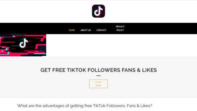 Get Free TikTok Followers , Fans & Likes - TokFollowers