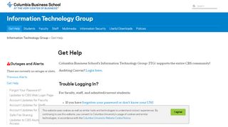 
                            7. Get Help - Columbia Business School - Columbia University - Columbia Business School Canvas Portal