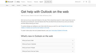 
                            2. Get help with Outlook on the web - Office Support - Smithsonian Email Portal