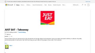 
Get JUST EAT - Takeaway - Microsoft Store en-GB  
