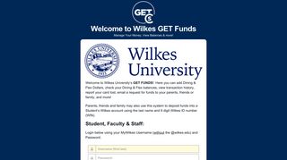 
GET - Login - Wilkes University - Cbord
