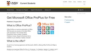 
                            2. Get Microsoft Office ProPlus for Free | UNSW Current Students - Unsw Office 365 Portal