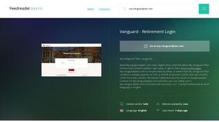 
                            5. Get My.vanguardplan.com news - Vanguard - Retirement Login - My Vanguardplan Com Vanguard Login