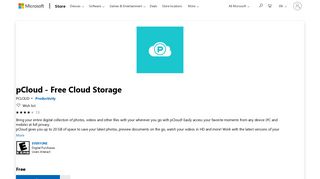 
                            5. Get pCloud - Free Cloud Storage - Microsoft Store - P Cloud Portal