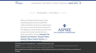 
Get Restylane® Discounts With ASPIRE Galderma Rewards  
