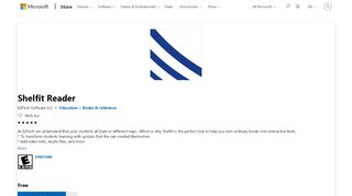 Get Shelfit Reader - Microsoft Store - Edtech Shelfit Portal