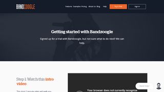 
Get Started | Bandzoogle
