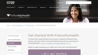 
                            2. Get Started - FollowMyHealth - San Diego - Sharp HealthCare - Follow My Health Sharp Rees Stealy Portal