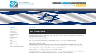 
                            1. Get Started Online - Israel Bonds | Invest in Israel - Israel Bonds Portal