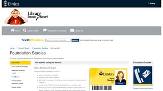 
                            6. Get started! - Search Smart at Flinders University - Flinders Uni Flo Portal