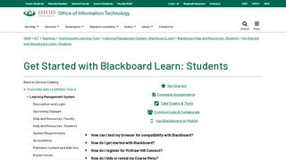 
Get Started with Blackboard Learn: Students | Ohio University
