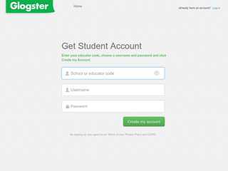 Get Student Account - Glogster EDU