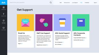 
                            3. Get Support-AOL Help - Tech Aol Com Support Portal