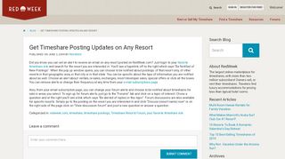 
                            7. Get Timeshare Posting Updates on Any Resort | RedWeek ... - Redweek Com Portal