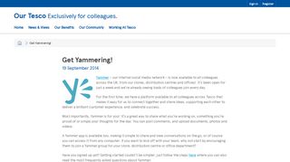 
                            1. Get Yammering! - Our Tesco - Tesco Yammer Login