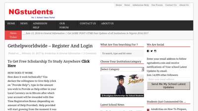 Gethelpworldwide – Register And Login – NGstudents.com