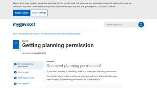 
                            5. Getting planning permission - mygov.scot - Aberdeenshire Planning Portal